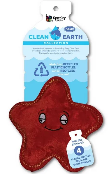 1ea Spunky Pup Clean earth Starfish Plush Small - Toys